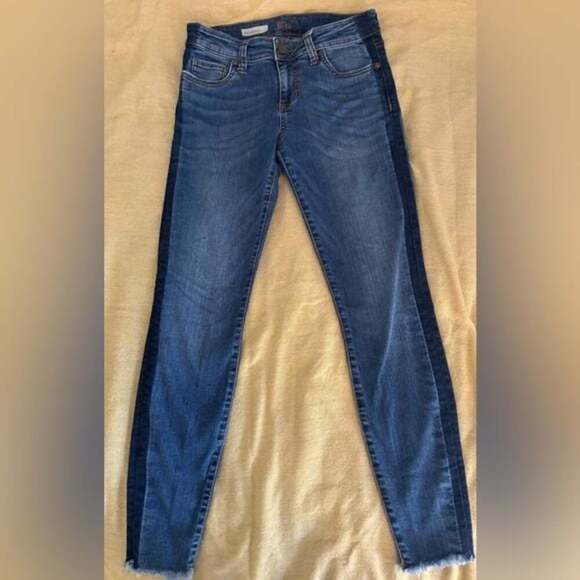 Kut From The Kloth Ankle Skinny Frayed hem Jeans Women’s Size 4 - Picture 2 of 7